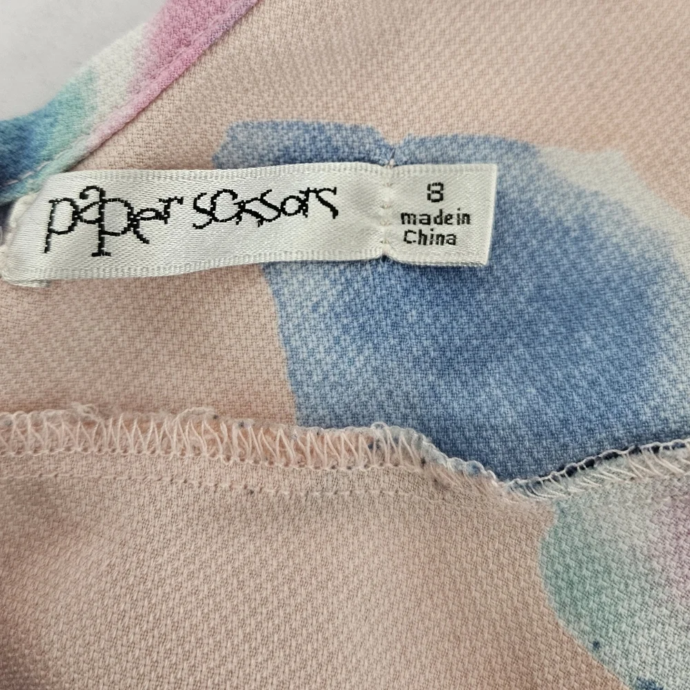 Paper Scissors | pink and blue Gorgeous Halter Top - Size S - Picture 6 of 8